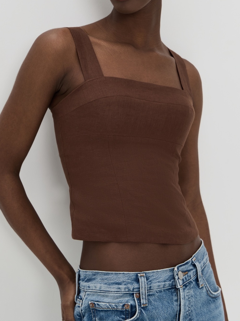 Reformation Darci Linen Top NWT